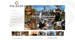 Desktop Screenshot of biggameintl.com